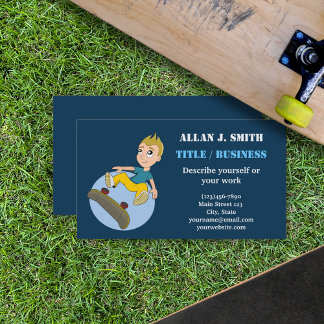 Skateboarding Business Cards