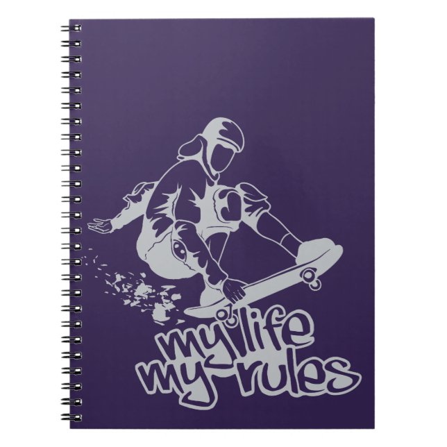 Skateboarding custom notebook (Front)