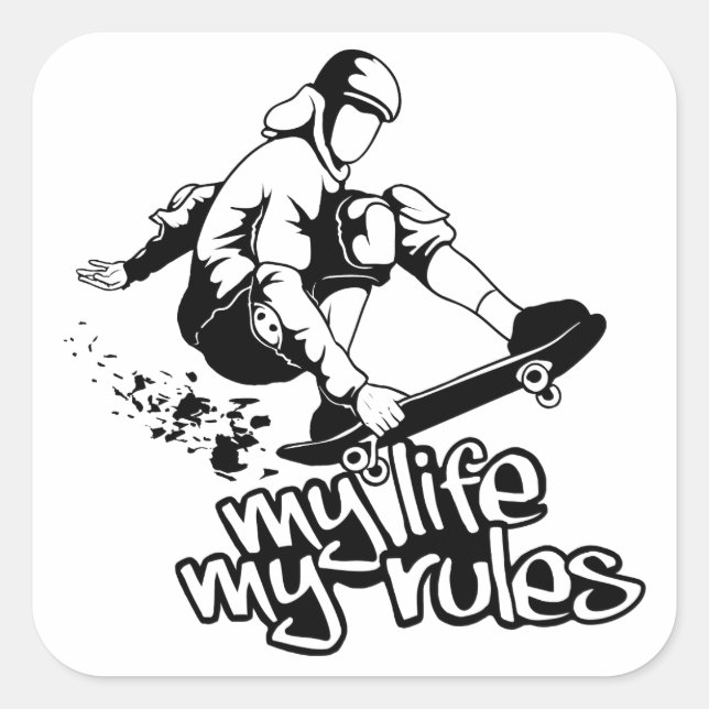 Skateboarding custom stickers (Front)
