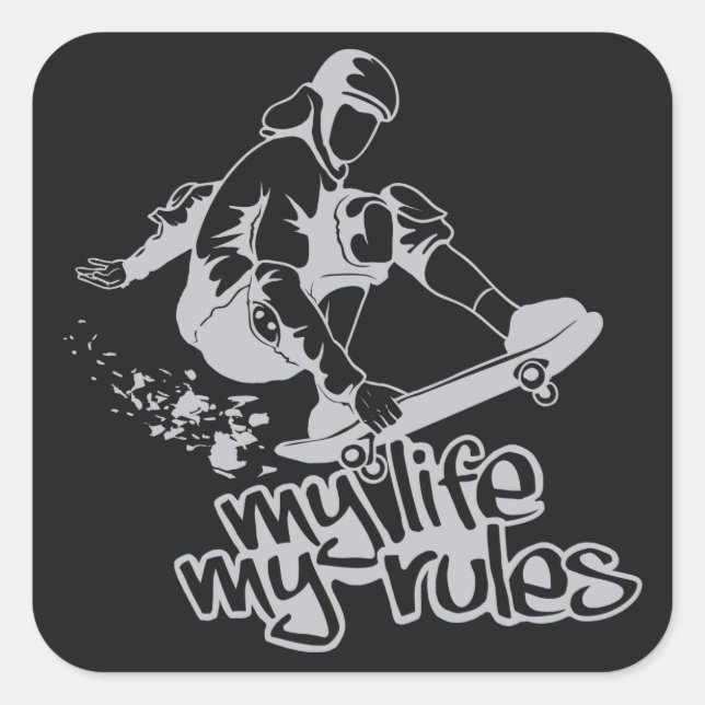 Skateboarding custom stickers (Front)