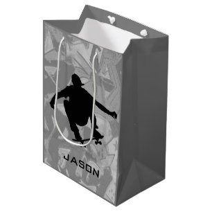 Skateboarding Design Gift Bag