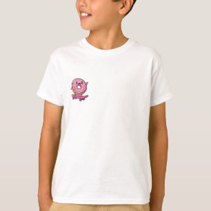 Skateboarding Doughnut Sprinkles Kids T-Shirt