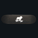 Skateboarding English Bulldog Silhouette Cool Dog Skateboard<br><div class="desc">Cool Skateboarding English Bulldog Silhouette. This totally stoked skater dog is on the move. An awesome skateboard for dog lover humans and skater canines. Check out Jenn's Doodle World for this fun dog design on more products that make sweet gifts.</div>