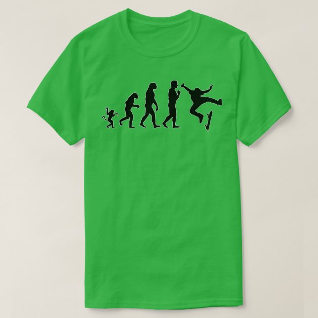 Skateboarding evolution Skateboarding 1 T-Shirt (Design Front)