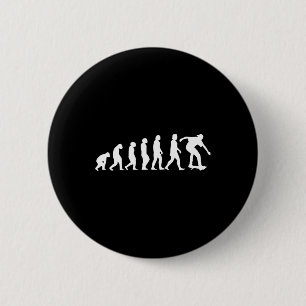 Skateboarding Evolution - Skateboarding Lovers Spo 6 Cm Round Badge