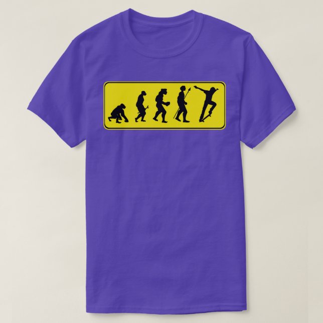 Skateboarding Evolution Skating lovers gift ideaTS T-Shirt (Design Front)