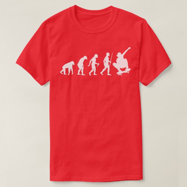 skateboarding evolution T-Shirt (Design Front)