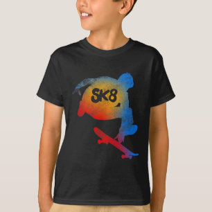 Skateboarding Evolution T Shirt Cool Sk8 Skater Te