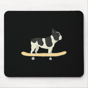 Skateboarding French Bulldog Puppy Gift  Mouse Mat