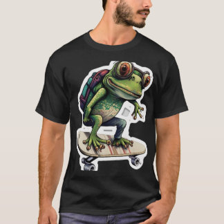 skateboarding frog (17) T-Shirt