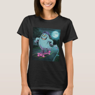 Skateboarding Ghost Summerween Just Waiting For Ha T-Shirt