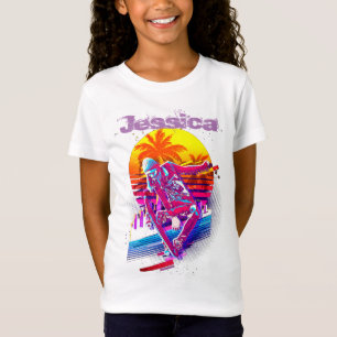 Skateboarding Girl  T-Shirt
