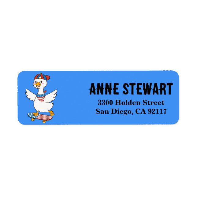 Skateboarding Goose 4th of July (Front)