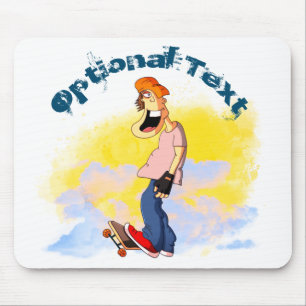Skateboarding Guy Mouse Mat