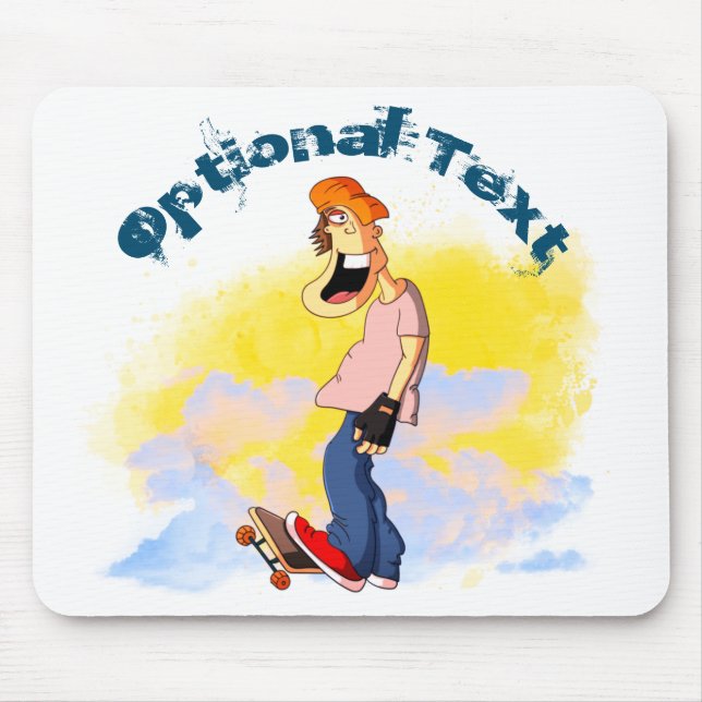 Skateboarding Guy   Mouse Mat (Front)