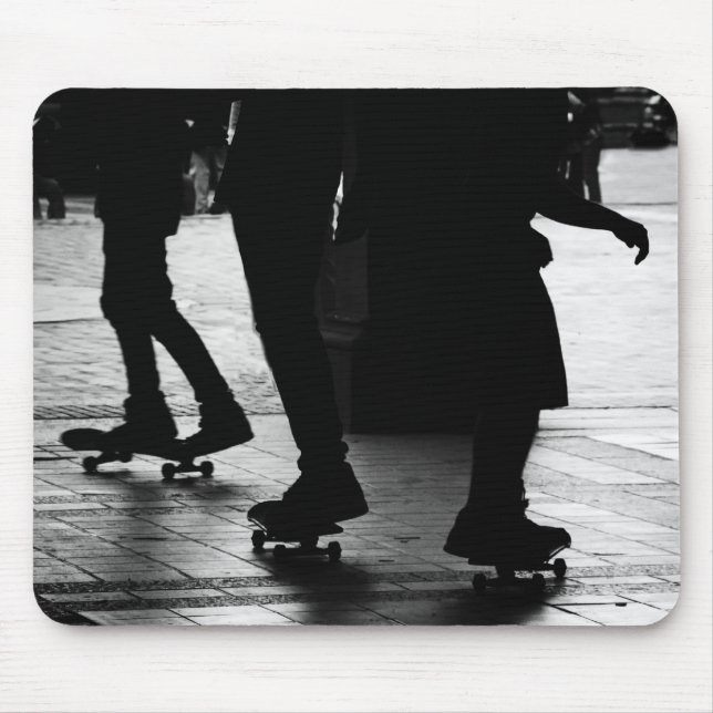 Skateboarding in Central Park, NYC Mouse Mat (Front)