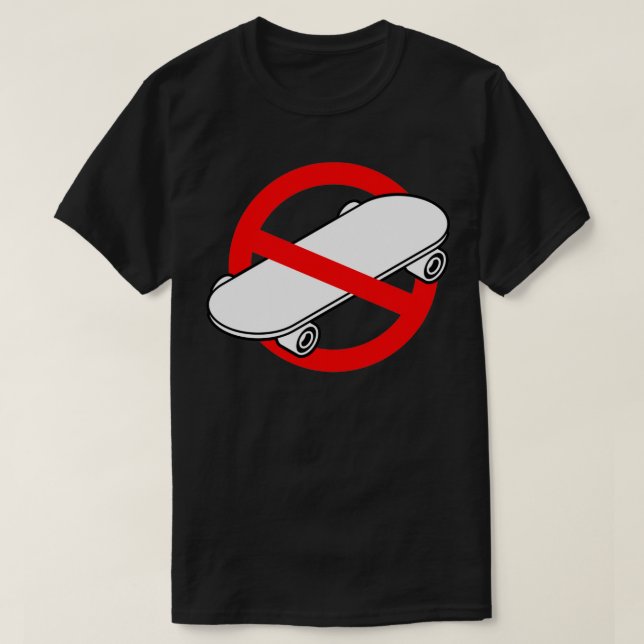 Skateboarding is a crime 16 T-Shirt (Design Front)