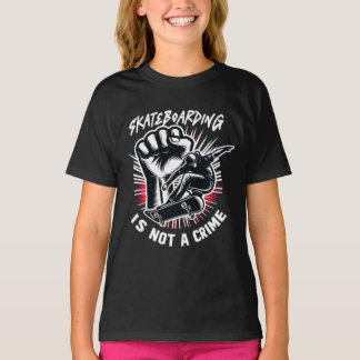 Skateboarding is Not A Crime T-Shirt