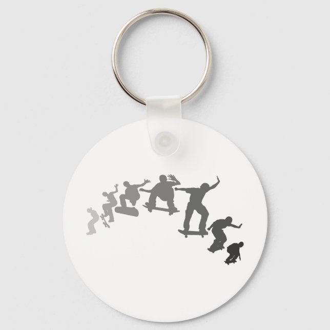 Skateboarding Key Ring (Front)