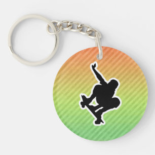 Skateboarding Key Ring