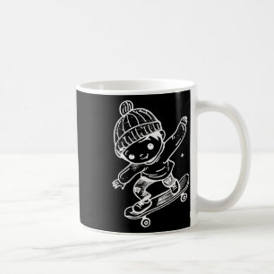 Skateboarding Kid Comic Recreational Sports Coffee Mug