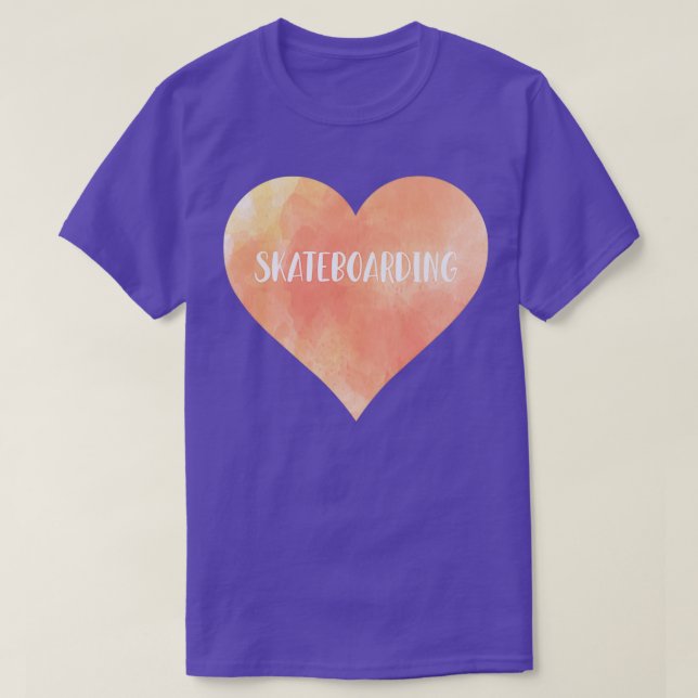 Skateboarding love heart T-Shirt (Design Front)