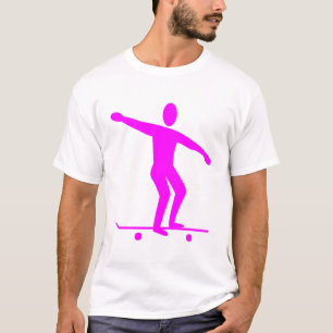 Skateboarding - Magenta T-Shirt