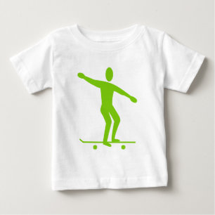 Skateboarding - Martian Green Baby T-Shirt