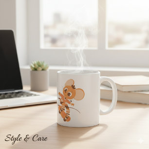 Skateboarding Mouse Coffee Mug - Bold & Playful