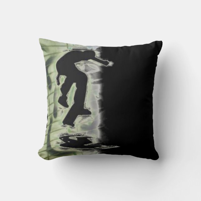 Skateboarding Pillow (Front)