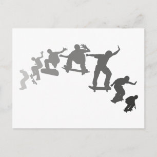 Skateboarding Postcard