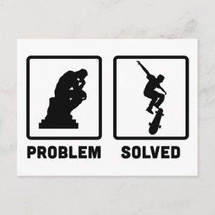 Skateboarding Postcard