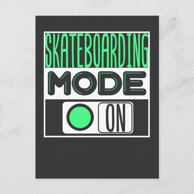 Skateboarding Postcard (Front)