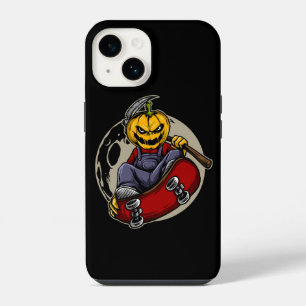 Skateboarding PumpkinHead iPhone 14 Case