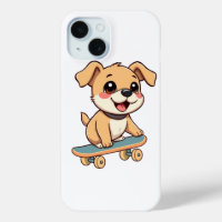 Skateboarding Puppy 🛹 Cute Dog Cartoon T-Shirt De