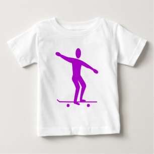 Skateboarding - Purple Baby T-Shirt