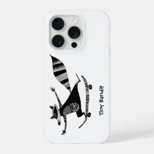 Skateboarding Raccoon – Whimsical Raccoon Animal  iPhone 15 Pro Case