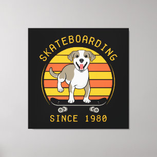 Skateboarding Since 1980 Canvas Print