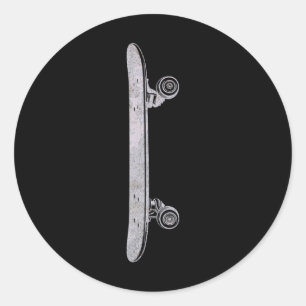 Skateboarding Skateboard Clothing - Skateboarder S Classic Round Sticker