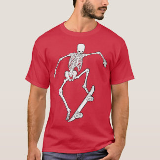 Skateboarding Skeleton Skateboard Graphic Funny Sk T-Shirt