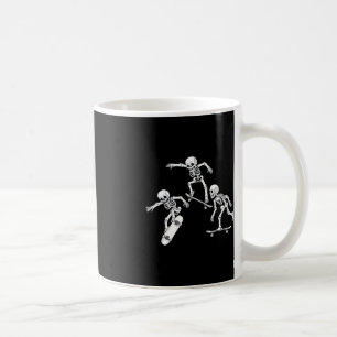 Skateboarding Skeletons Halloween Skater Boys Kids Coffee Mug