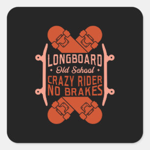 Skateboarding Square Sticker