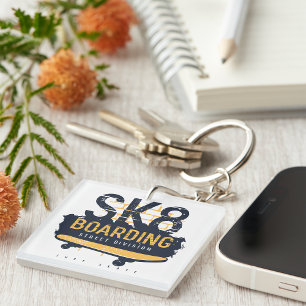 Skateboarding Street Division Key Ring