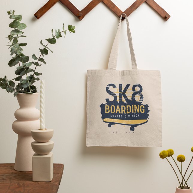 Skateboarding Street Division Tote Bag (Creator Uploaded)