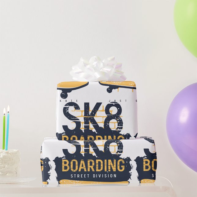 Skateboarding Street Division Wrapping Paper (Creator Uploaded)