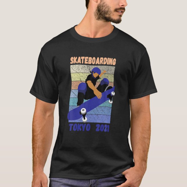 Skateboarding Tokyo 2021 Games T-Shirt (Front)