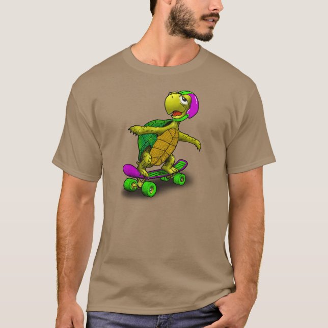 Skateboarding Turtle! T-Shirt (Front)