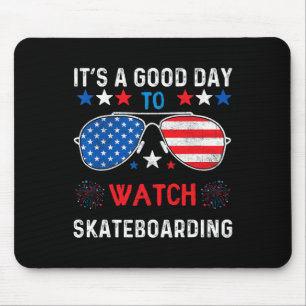 Skateboarding Usa Support The Team Sungles Usa Fla Mouse Mat