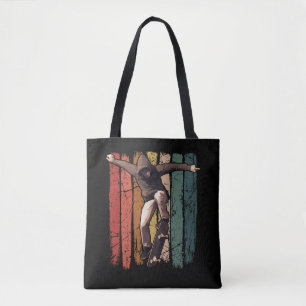 Skateboarding - Vintage Retro Skateboarder Tote Bag