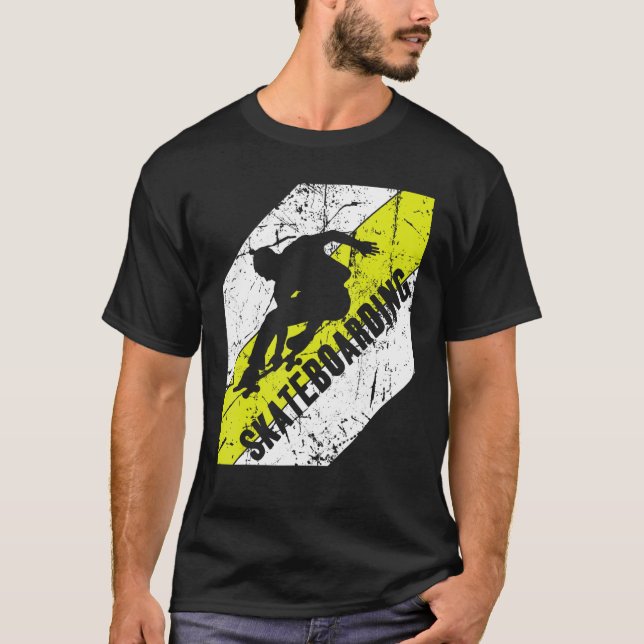 Skateboarding Vintage Skateboarder Skate T-Shirt (Front)